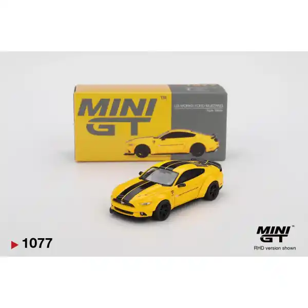 1/64 LB-WORKS FORD MUSTANG Triple Yellow MiniGT 01077 Betrouwbaar
