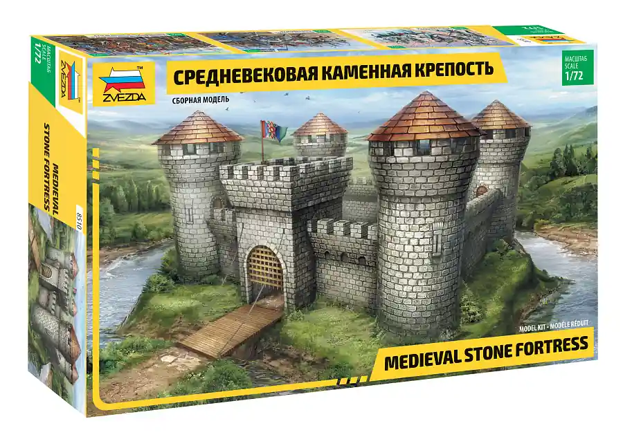 Zvezda 8510 Medieval Stone Fortress 1 72 Actieprijs