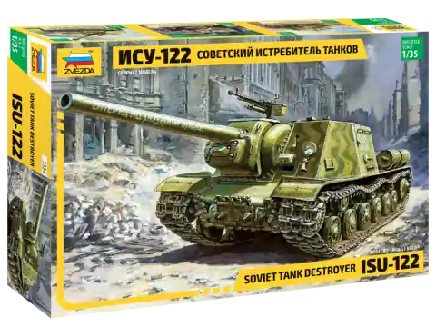 Zvezda 1 35 ISU-122 Soviet Tank Destroyer 3534 Seizoensaanbieding
