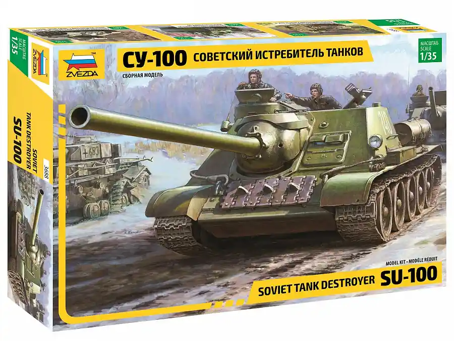 Meest Verkocht Zvezda 1 35 Soviet Tank Destroyer SU-100 3688