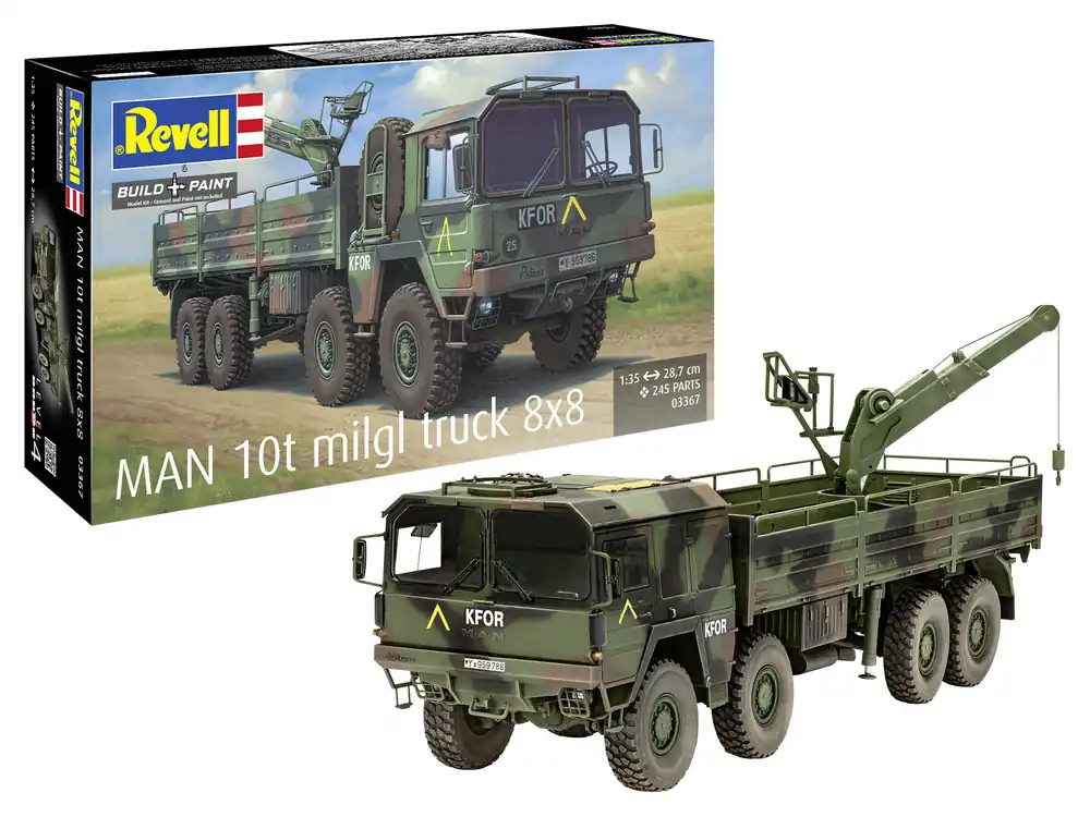 Gereduceerde Prijs Revell 03367 MAN 10t migl Truck 8x8 1 35