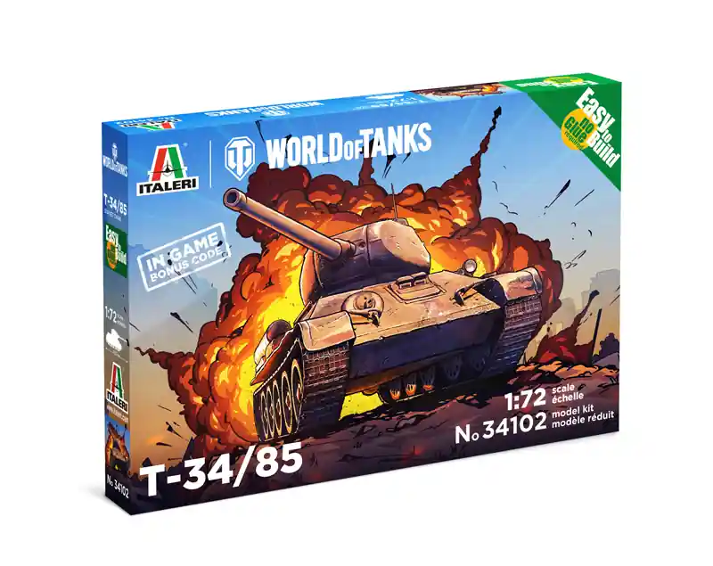 Italeri 1 72 T-34/85 World Of Tanks Aanbieding