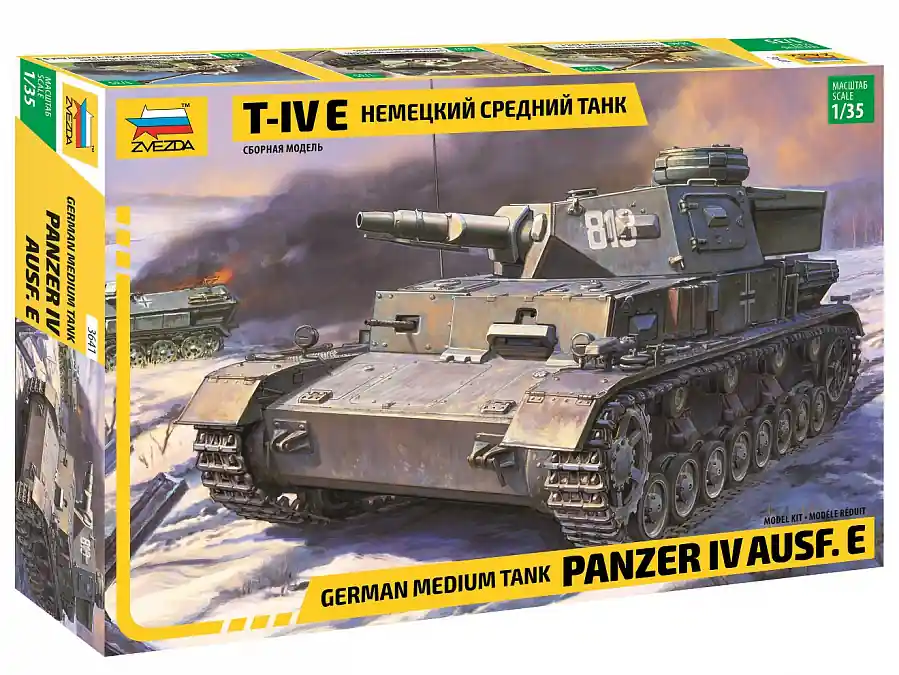 Zvezda 1 35 Panzer IV Ausf.E German Medium Tank 3641 Beperkte Voorraad