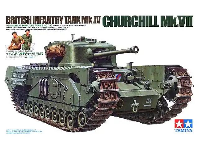 Tamiya 35210 Churchill Mk.VII British Infantry Tank 1 35 Snelle Levering