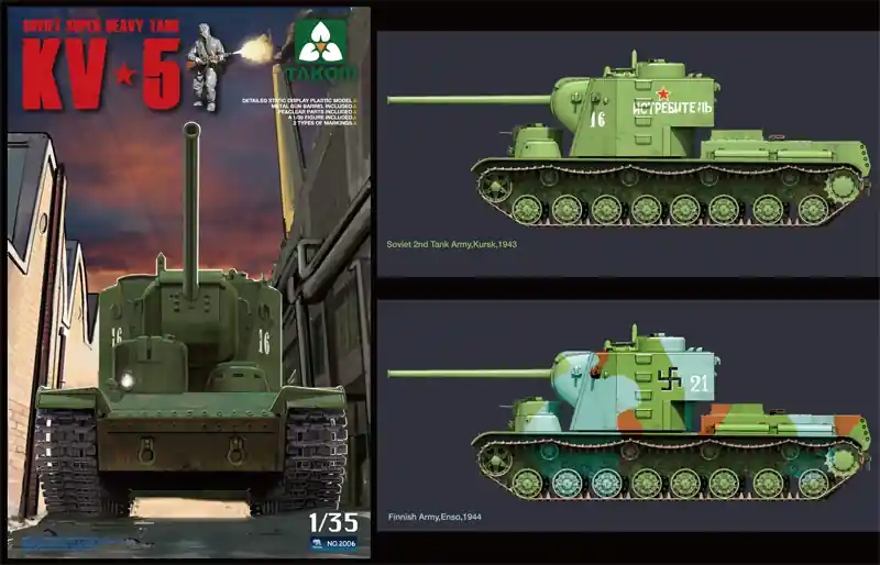 Takom 1 35 Sov. Super Heavy KV-5 Superprijs