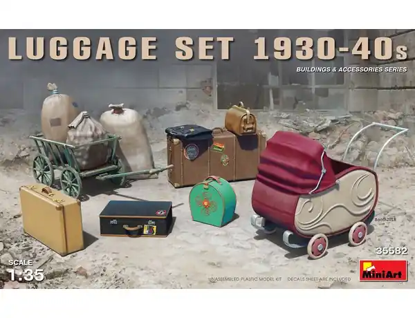 Betrouwbaar MiniArt 1 35 Luggage Set 1930-1940s
