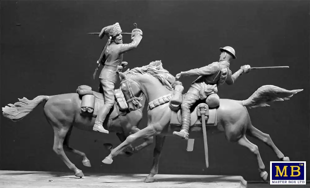 Korting Masterbox 1 35 British and German Cavalrymen WW1 Era 35184