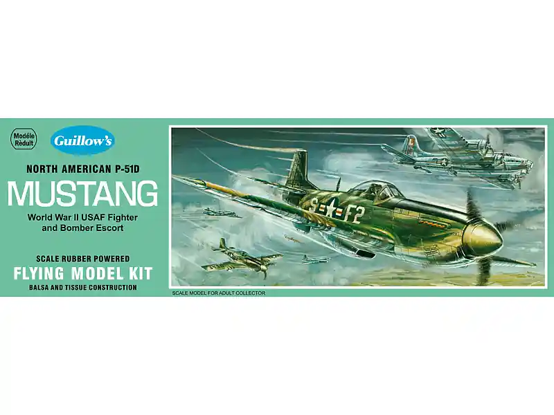 Meest Verkocht Guillows P51D Mustang 43cm Spanwijdte 905