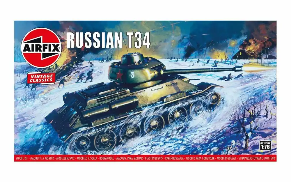 Actieprijs Airfix 1 76 T-34 Tank A01316V