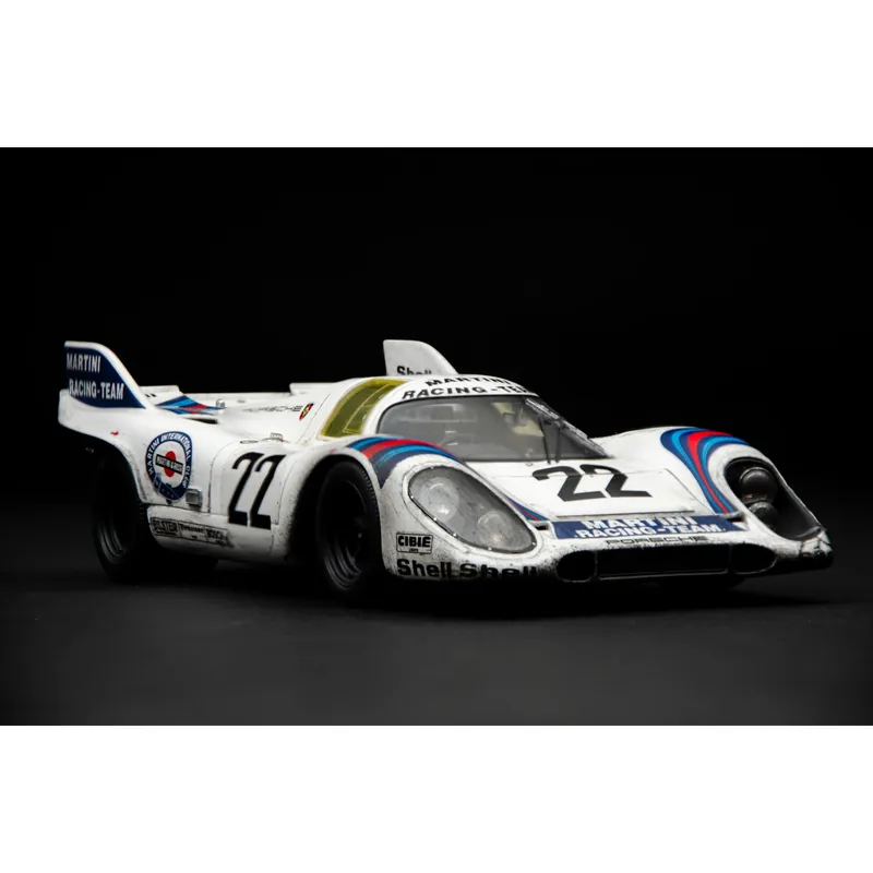 Porsche 917K Martini Winner Le Mans 1971 "Race weathered" 1/18 Amalgam Direct Beschikbaar