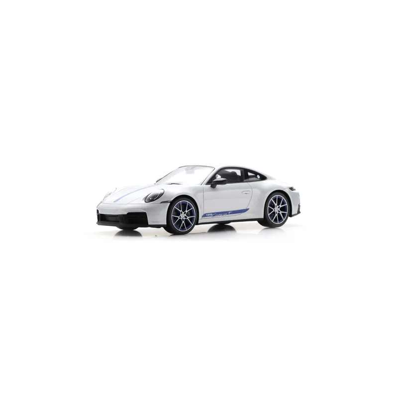 Porsche 911 Carrera T (992.2) (IJsgrijs metallic) 1/18 Spark Gratis Retour