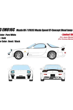 MAZDA RX-7 FD3S Mazda Speed GT-Concept (Pure White) 1/43 Make Up Eidolon Merkproduct