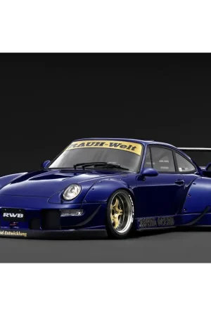 Aanbieding Porsche RWB 993 1/18 (Blue Metallic) Ignition Model