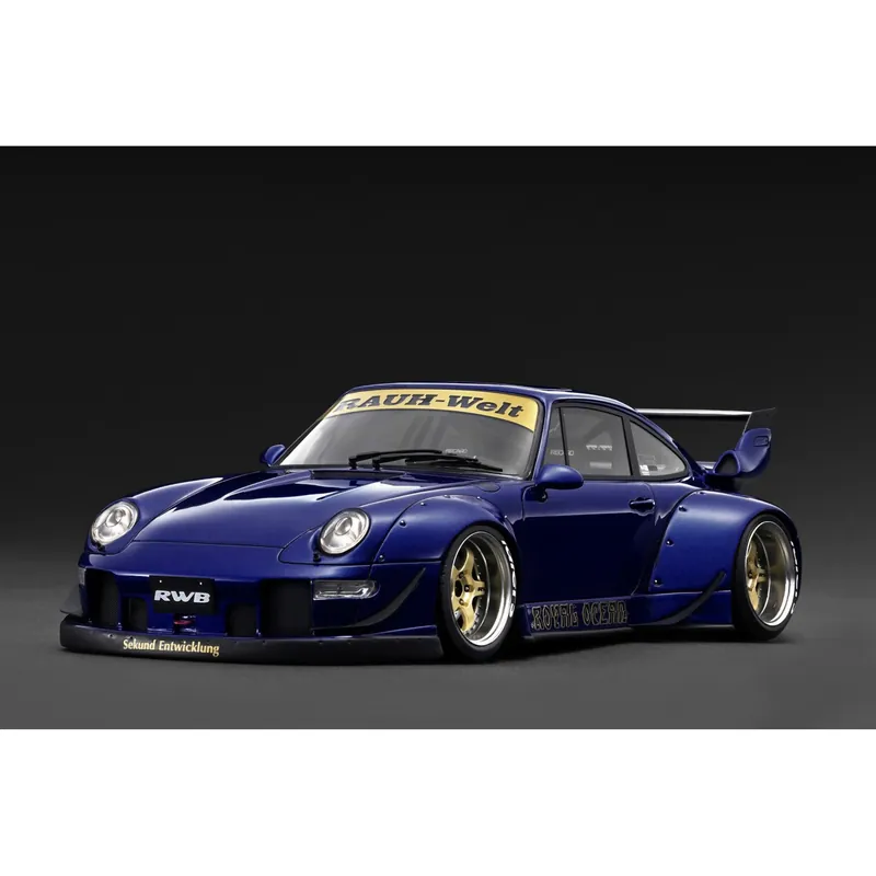 Aanbieding Porsche RWB 993 1/18 (Blue Metallic) Ignition Model