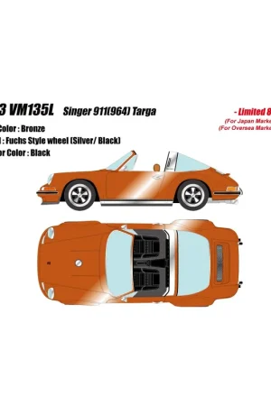 Singer 911 (964) (Bronze) Targa 1/43 Make Up Superprijs
