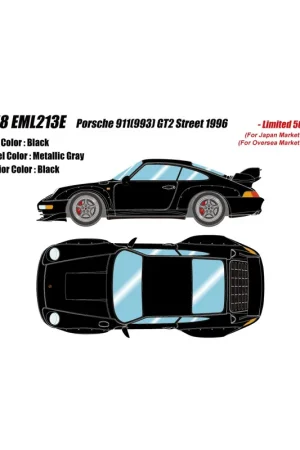 Lage Kosten Porsche 911(993) GT2 Street 1996 1/18 Make Up Eidolon