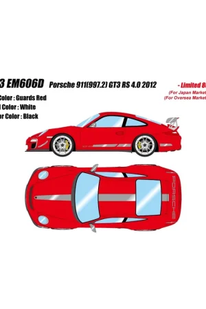 Shop Nu Porsche 911(997.2) GT3 RS 4.0 2012 (Guards Red) 1/43 Make Up Eidolon