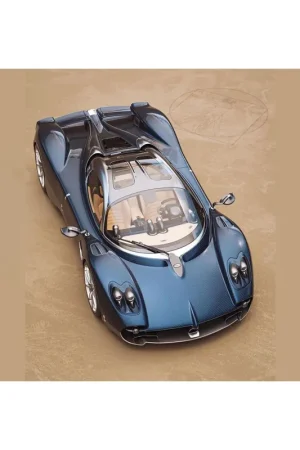 Aanbieding Pagani Utopia (koolstofblauw) 1/18 BBR