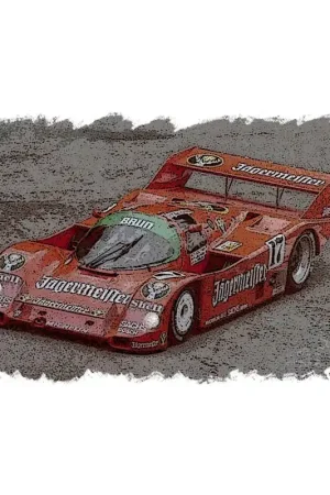 Voordeelprijs Porsche 962C "Brun Motorsport - Jagermeister" 1000km Spa 1986 No.17 Winner 1/43 Make Up Vision