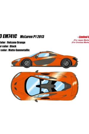 Mclaren P1 2013 (Volcano Orange) 1/43 Make Up Eidolon Bestseller