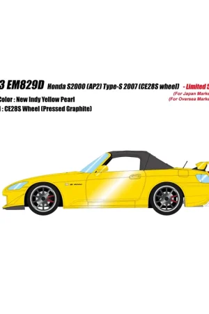 Honda S2000 Type S 2007 (New Indy Yellow Pearl) 1/43 Make Up Eidolon Lage Prijs