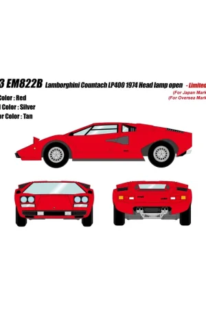 Uitverkoop Lamborghini Countach LP400 1974 1/43 Make Up Eidolon