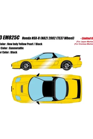 Honda NSX-R NA2 2002 (New Indy Yellow Pearl) 1/43 Make Up Eidolon Flitsaanbieding