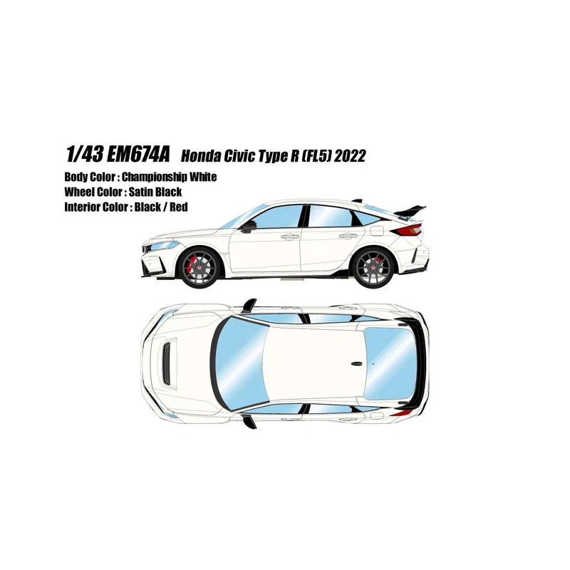 Honda Civic Type R (FL5) 2022 1/43 Make Up Eidolon Must-Have