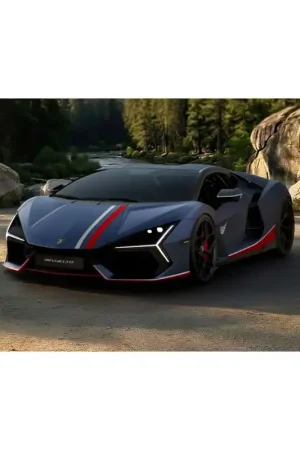 Beperkte Voorraad Lamborghini Revuelto NA63 (Blu Marinus) 1/43 Looksmart