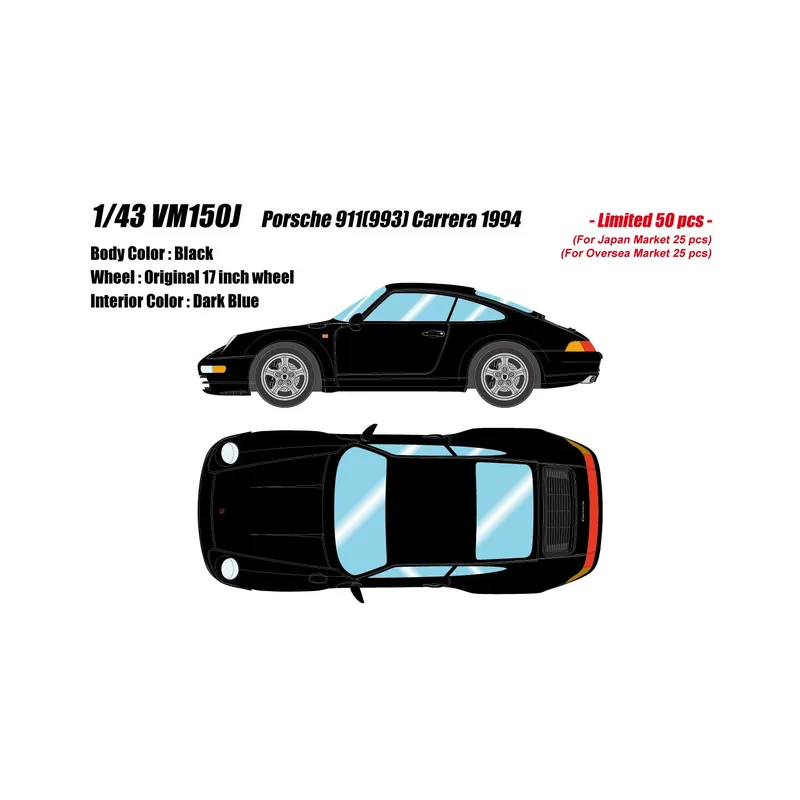 Superprijs Porsche 911 (993) Carrera 1994 1/43 Make Up Vision