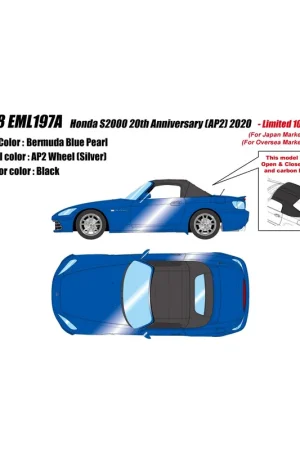 Korting Honda S2000 20th Anniversary (AP2) 2020 1/18 Make Up EIDOLON
