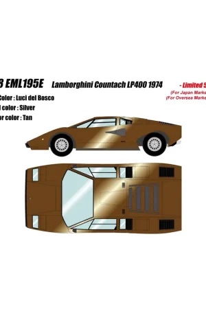 Aanbieding Lamborghini Countach LP400 1974 (Metallic Brown) 1/18 Make Up Eidolon