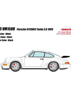 Gratis Retour Porsche 911 (964) Turbo 3.6 1993 1/43 Make Up Vision