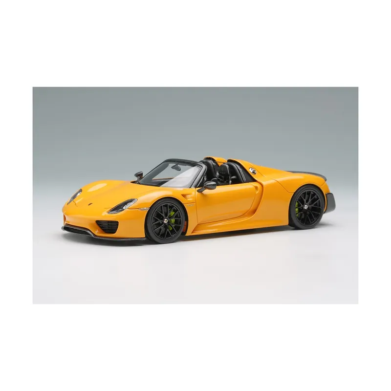 Porsche 918 Spyder Weissach Package (Signal Yellow) 1/43 Make-Up Eidolon Direct Beschikbaar
