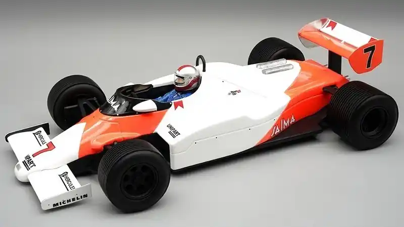 Actieprijs McLaren MP4/1C 7 GP Monaco 1983 + Driver + Rain Tyres - 1 18 - Tecnomodel Mythos