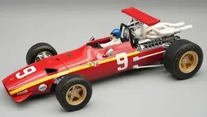 Laatste Versie Ferrari F312 F1/68 9 GP Nürburgring 1968 + Driver - 1 18 - Tecnomodel Mythos