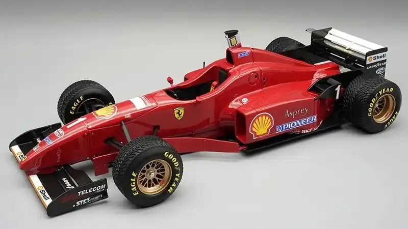 Betaalbaar Ferrari F310 1 GP Spain 1996 + Rain Tyres - 1 18 - Tecnomodel Mythos