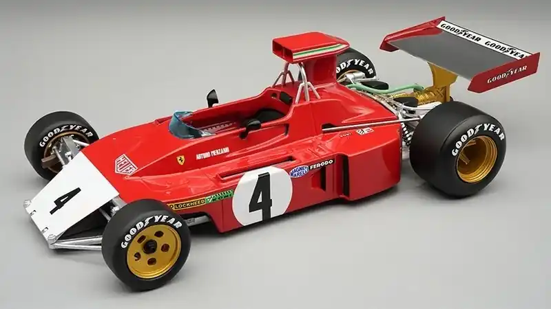 Premium Ferrari 312B-73 4 GP Canada 1973 + Crashed Nose - 1 18 - Tecnomodel Mythos