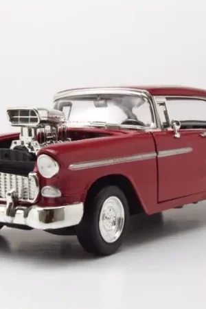 Chevrolet Bel Air Custom Hot Rod + Blown Engine + New Rims and Wheels 1955 - 1 18 - Motor Max Must-Have