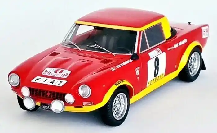 Fiat 124 Abarth 8 Rally WM 2nd Rally Portugal 1974 - 1 43 - Troféu Rechtstreeks Van De Fabrikant