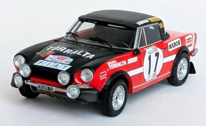 Fiat 124 Sport Spider 1600 17 Rally Portugal 1973 - 1 43 - Troféu Gratis Retour