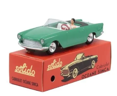 Beperkte Voorraad Simca Oceane Cabriolet + Figure - 1 43 - Solido