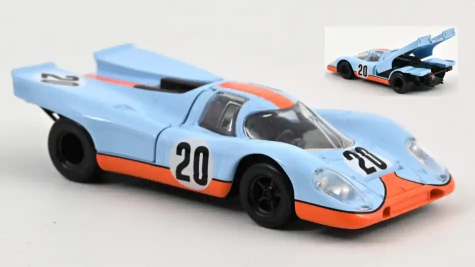 Porsche 917 20 Gulf Movie Car Film 214H Le Mans 1971 Steve McQueen - 1 43 - Norev Aanbieding