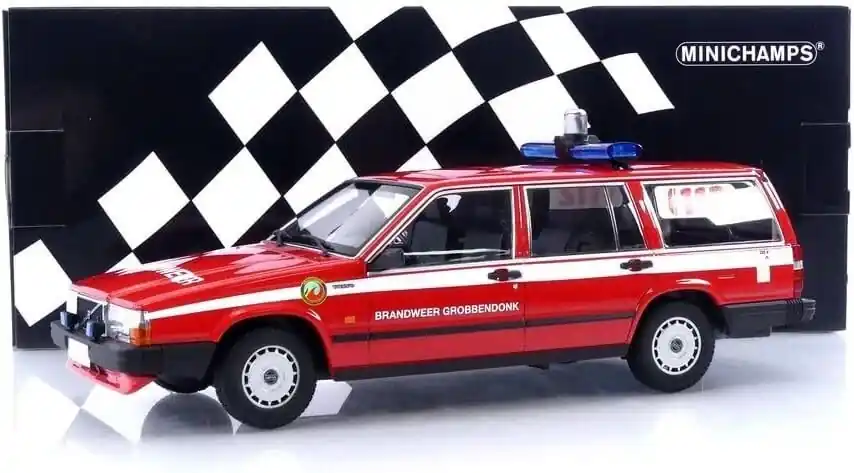 Bestseller Volvo 740 GL Break Brandweer Gronnendonk 1986 - 1 18 - Minichamps