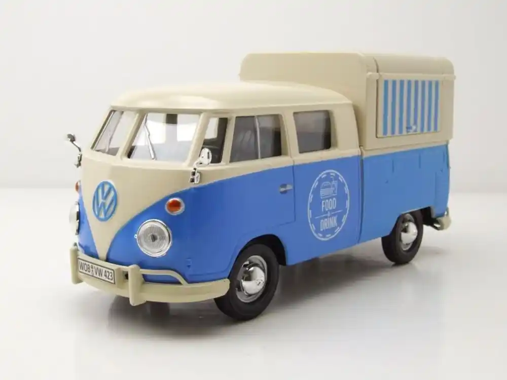 Volkswagen T1 (Type 2) Double Cab Delivery Van ‘Food Truck‘ - 1 24 - Motor Max Hoge Kwaliteit