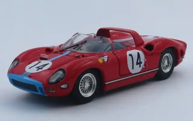 Lage Kosten Ferrari 330P 4.0L V12 Spider 14 Team Maranello Concessionaires 2nd 24H Le Mans 1964 - 1 43 - Art Model