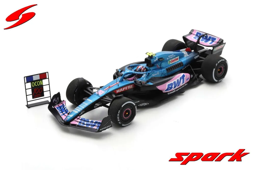 Populair Alpine A522 31 BWT Alpine F1 Team 5th GP Austria 2022 + Pit Board (100th Race Esteban Ocon) - 1 43 - Spark