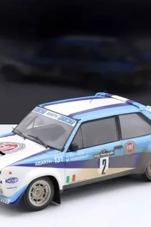 Fiat 131 Abarth 2 Piancovallo Rally (Italy) 1981 (Dirty & Night Version) - 1 18 - Kyosho Snelle Levering