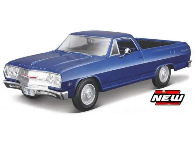 Veilige Betaling Chevrolet El Camino Pick Up Custom 1965 ‘Metal Modelkit‘ - 1 25 - Maisto