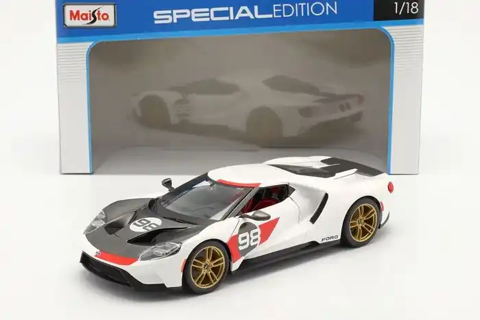 Ford GT Heritage Edition 2021 - 1 18 - Maisto Laatste Kans